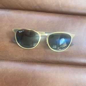 RayBan Polarized Gold Frame